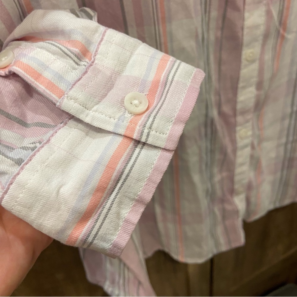 NWT So‎ by Kohls Junior 3X Button Down Shirt Pink Plaid top - Picture 6 of 10